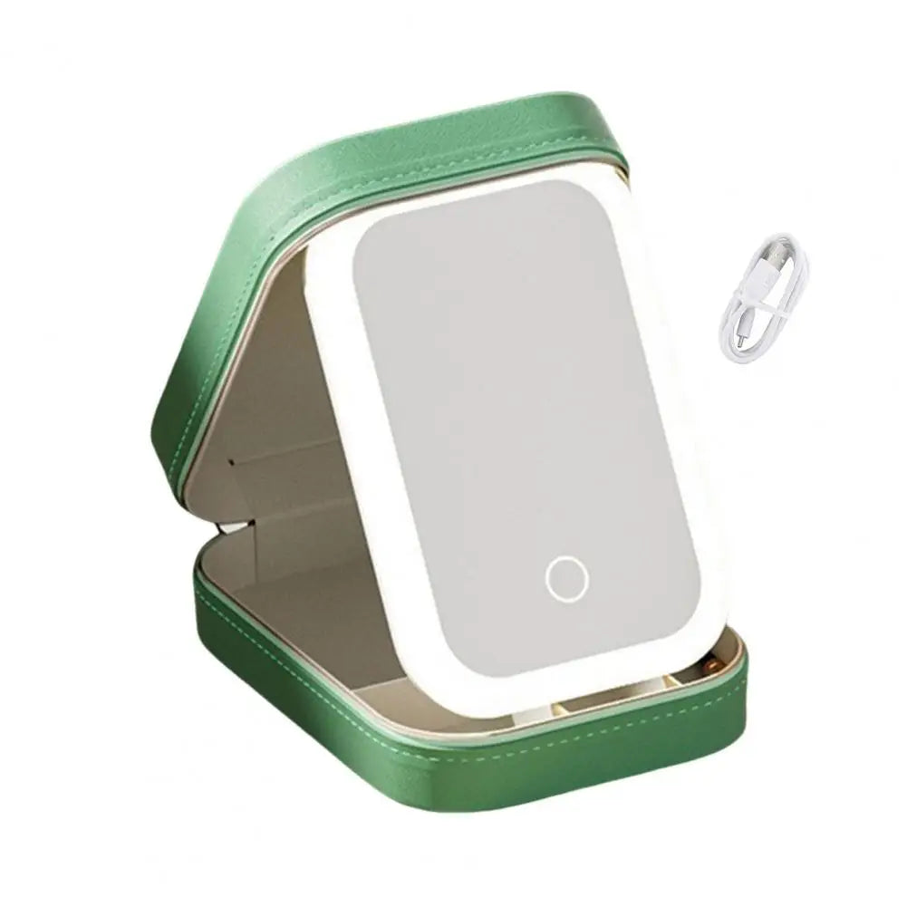 Travel Makeup Bag with LED Mirror